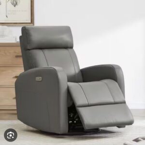 Power Swivel Glider Recliner - Luxury Faux Leather